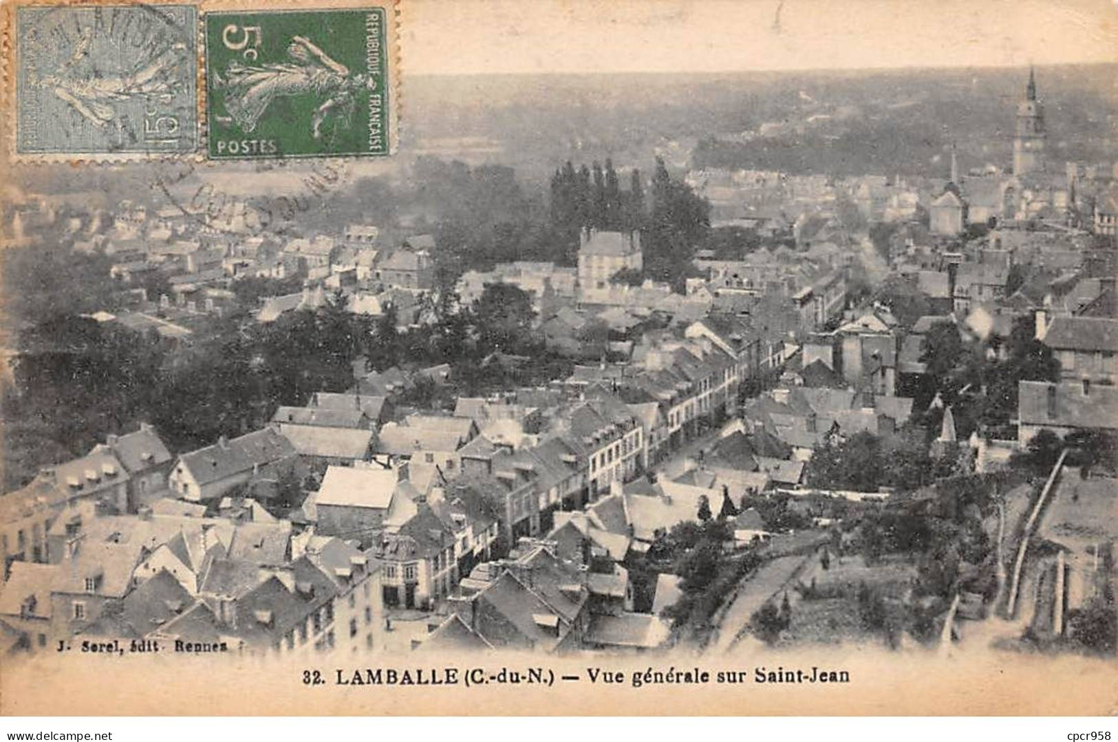 22 - LAMBALLE - SAN48725 - Vue Générale Sur Saint Jean - Lamballe