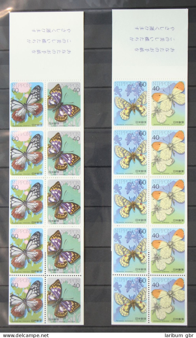 Japan M-Hefte 1721 Und 1722 D+E Postfrisch Schmetterling #GG067 - Otros & Sin Clasificación