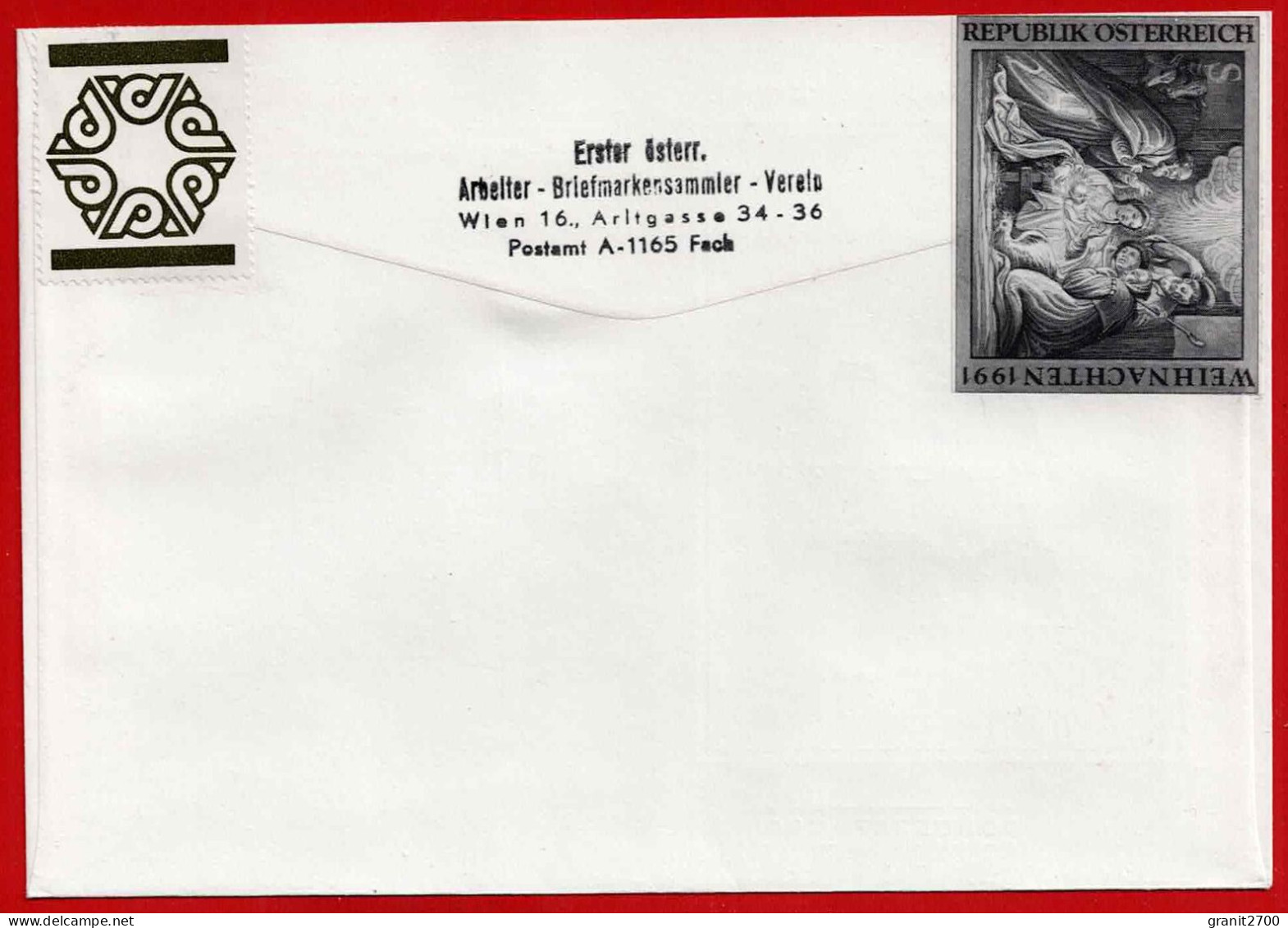 Brief Mit Stempel 1150 Wien  - 21. Weihnachtsbriefmarkenschau  Vom 29.11.1991 - Lettres & Documents
