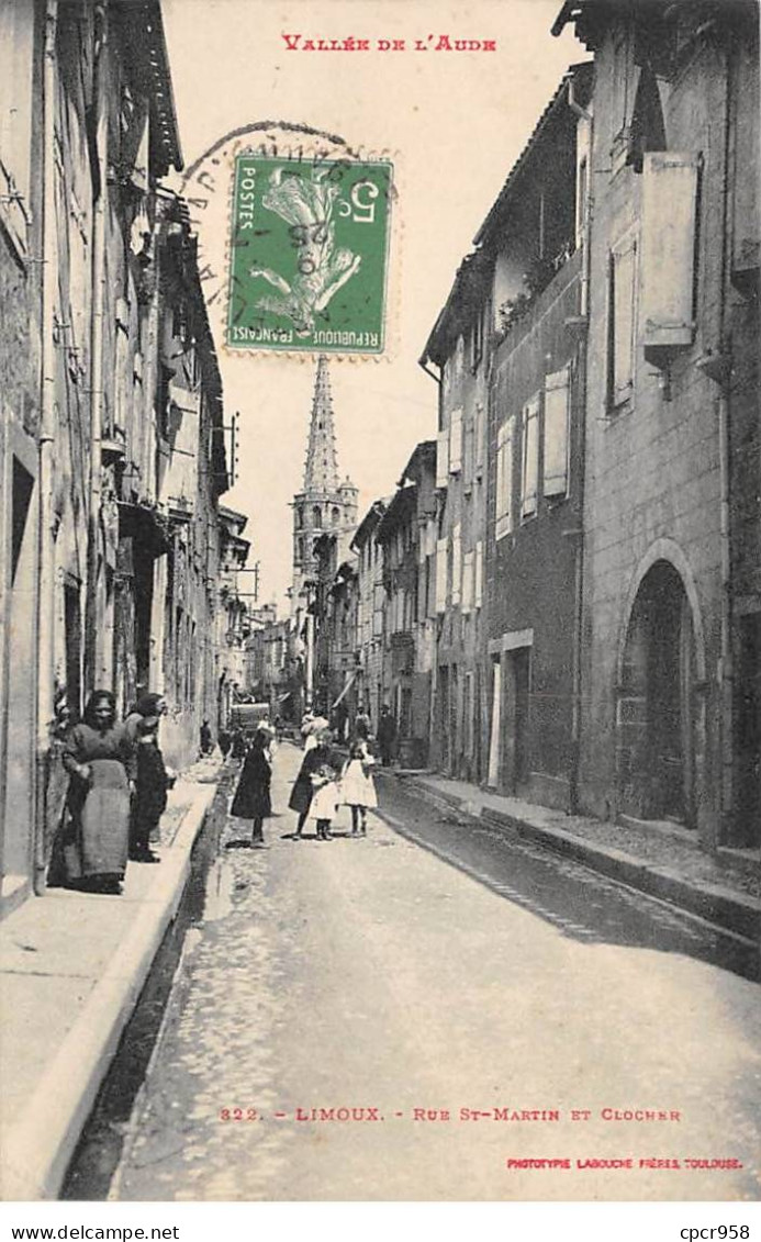 11 - LIMOUX - SAN58195 - Rue St Martin Et Clocher - Limoux