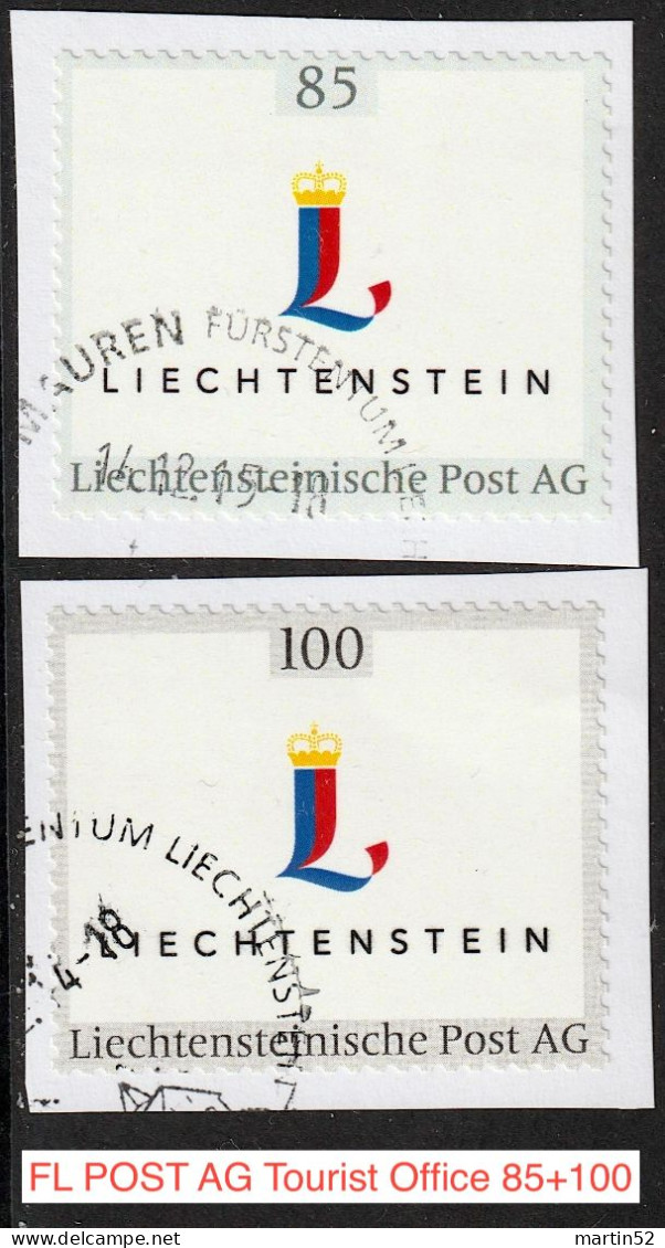 Liechtenstein 2015: Ausgabe Der FL POST AG "Tourist Office In Vaduz" (85+100) Mit ⊙ Von MAUREN 14.12.15 - Abarten