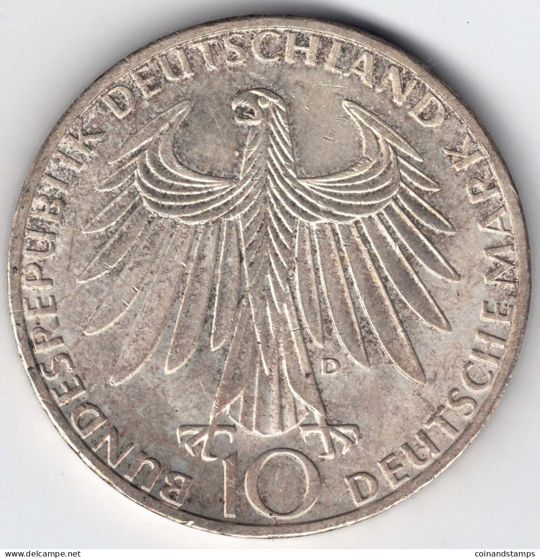 BRD 10 Mark 1972 D. "Olympia München -Basketballspieler Und Kanutin" 625er Silber(9,69g FEIN) Jaeger 403, Vz - 10 Mark