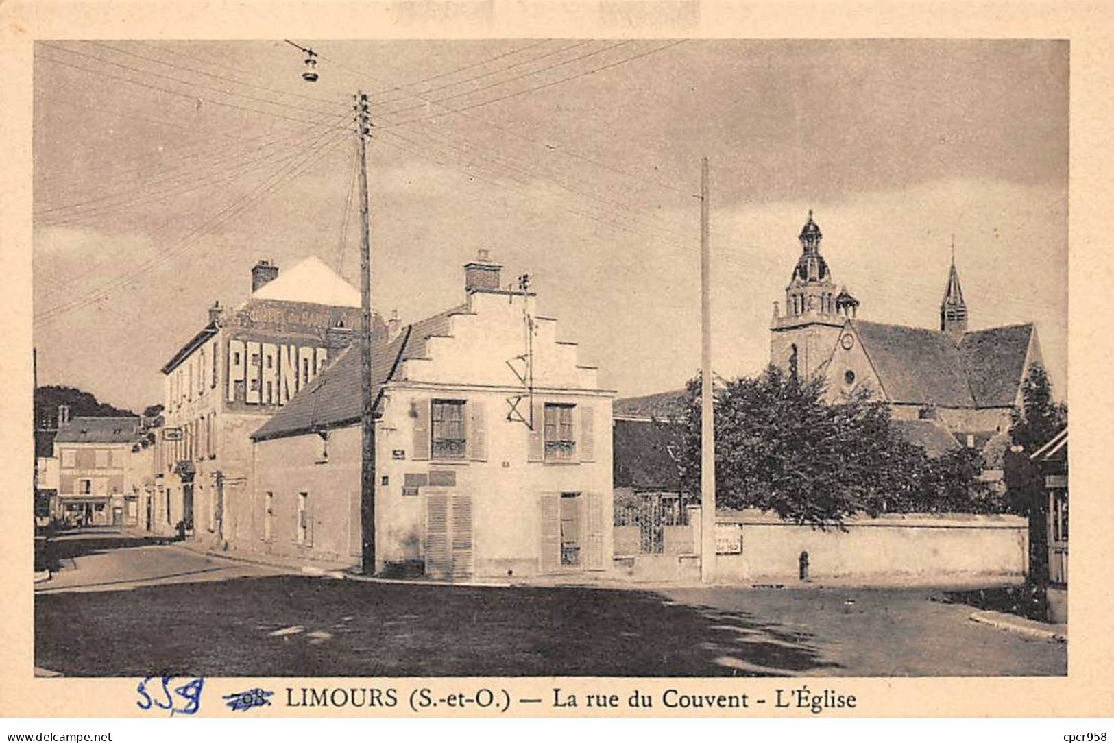 91-SAN60114-LIMOURS.Rue Du Couvent.Eglise - Limours