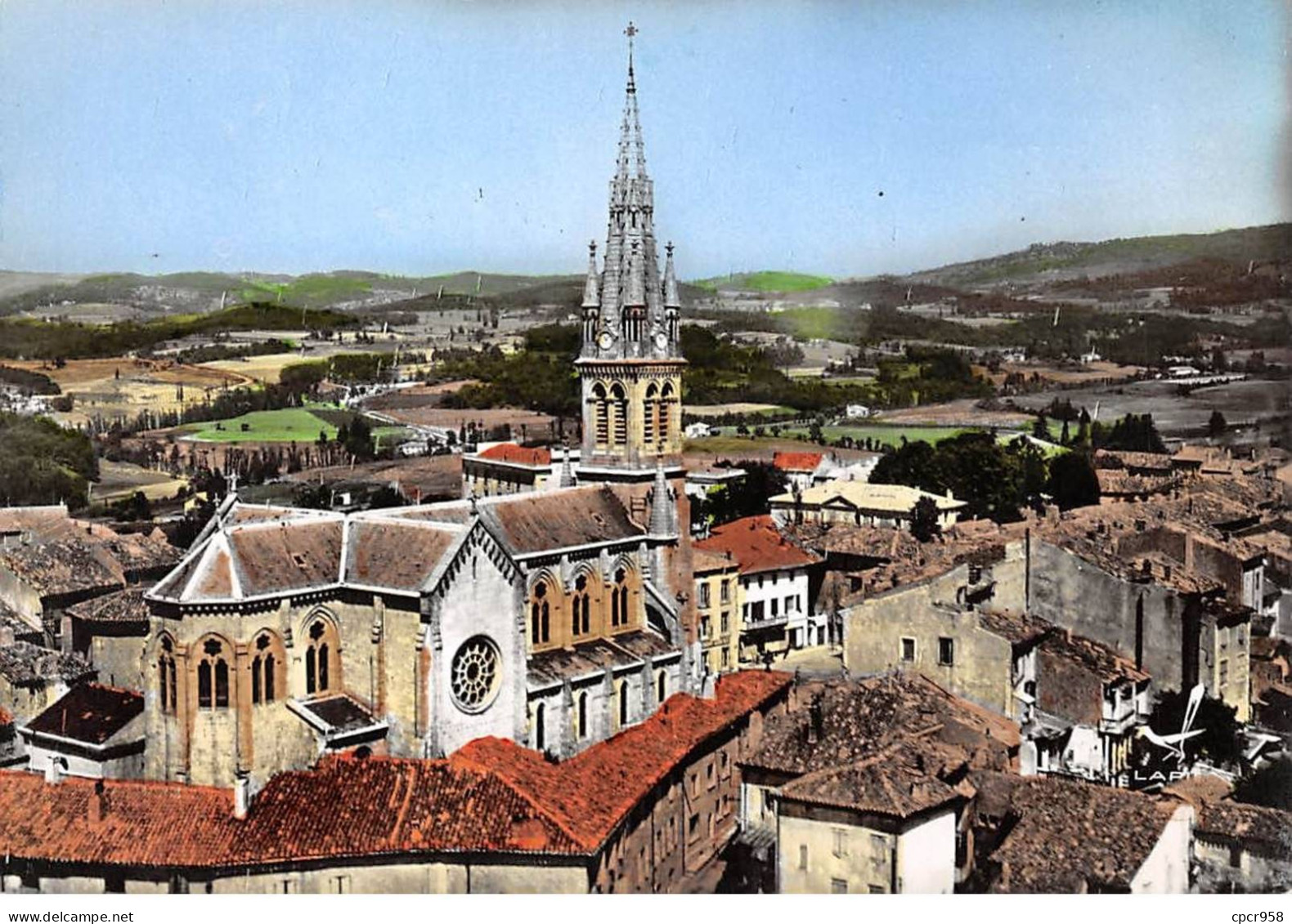 07 . N°sac10105 . VERNOUX . L'église N°7 . En Avion Au Dessus De . Cpsm 10X15 Cm . Lapie - Vernoux