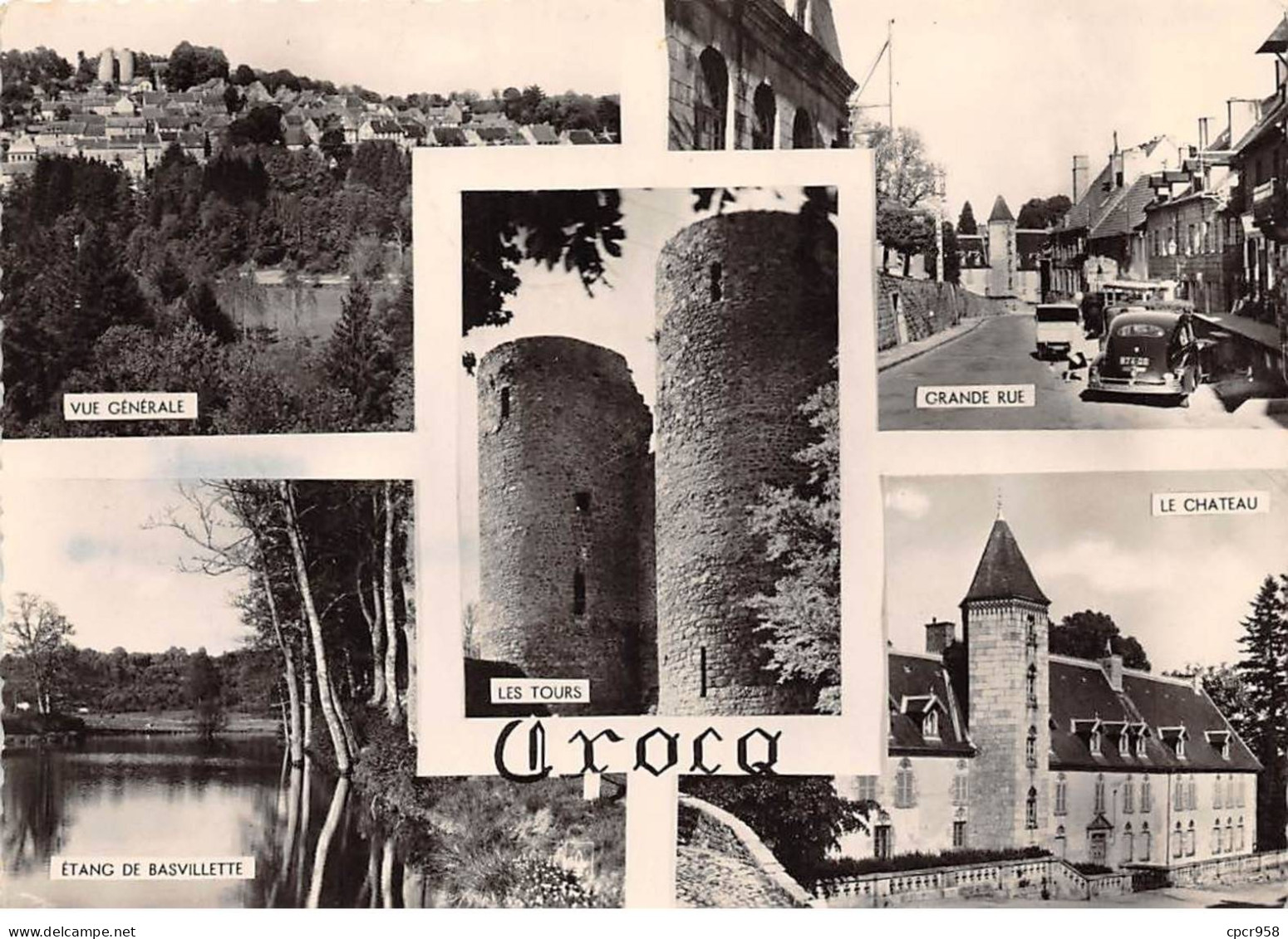 23 . N°kri10437 . Crocq  .multivue  .n°015 .edition Du Lys   . Cpsm 10X15 Cm . - Crocq