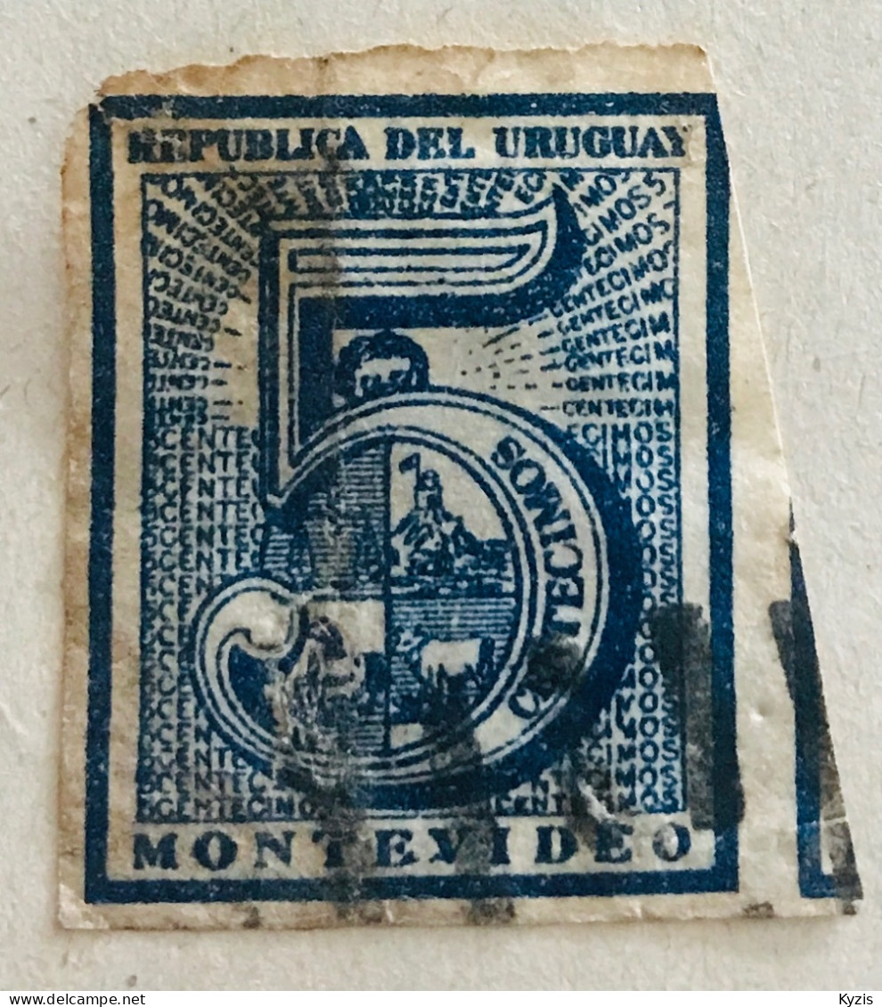 URUGUAY - Chiffre  1866 - Numéro Michel 28a - Uruguay