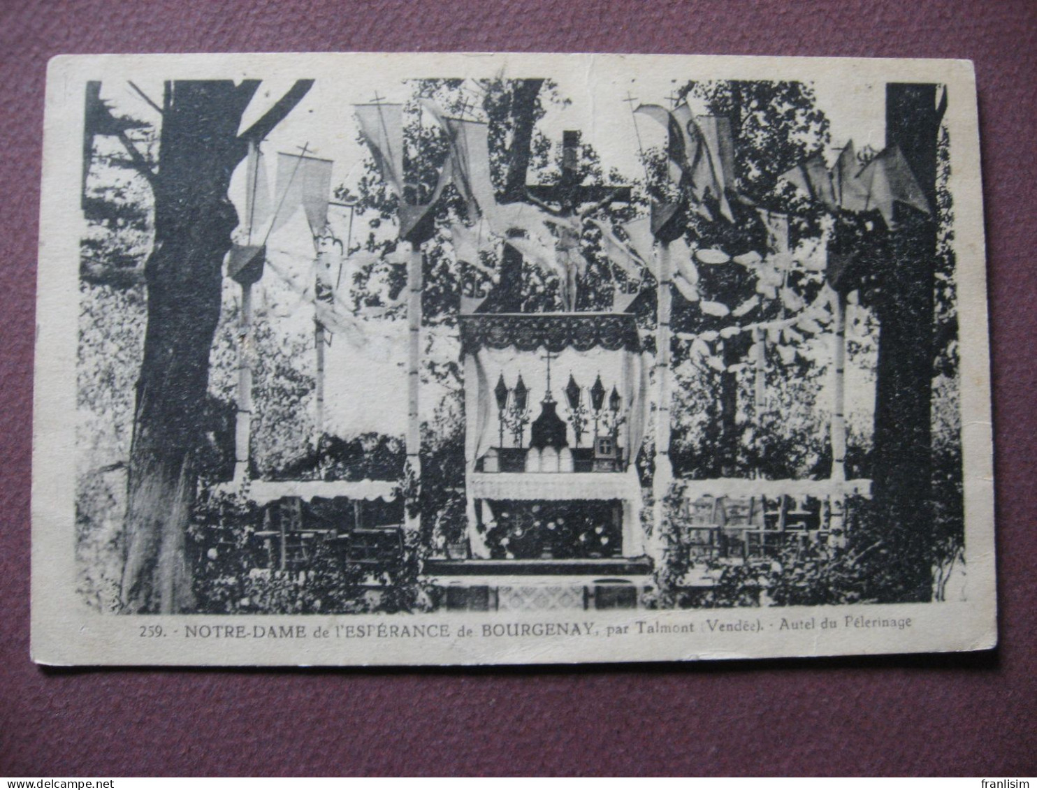 CPA 85 TALMONT SAINT HILAIRE Notre Dame De L'Espérance De BOURGENAY Autel Du Pèlerinage 1945 RARE PLAN ? - Talmont Saint Hilaire