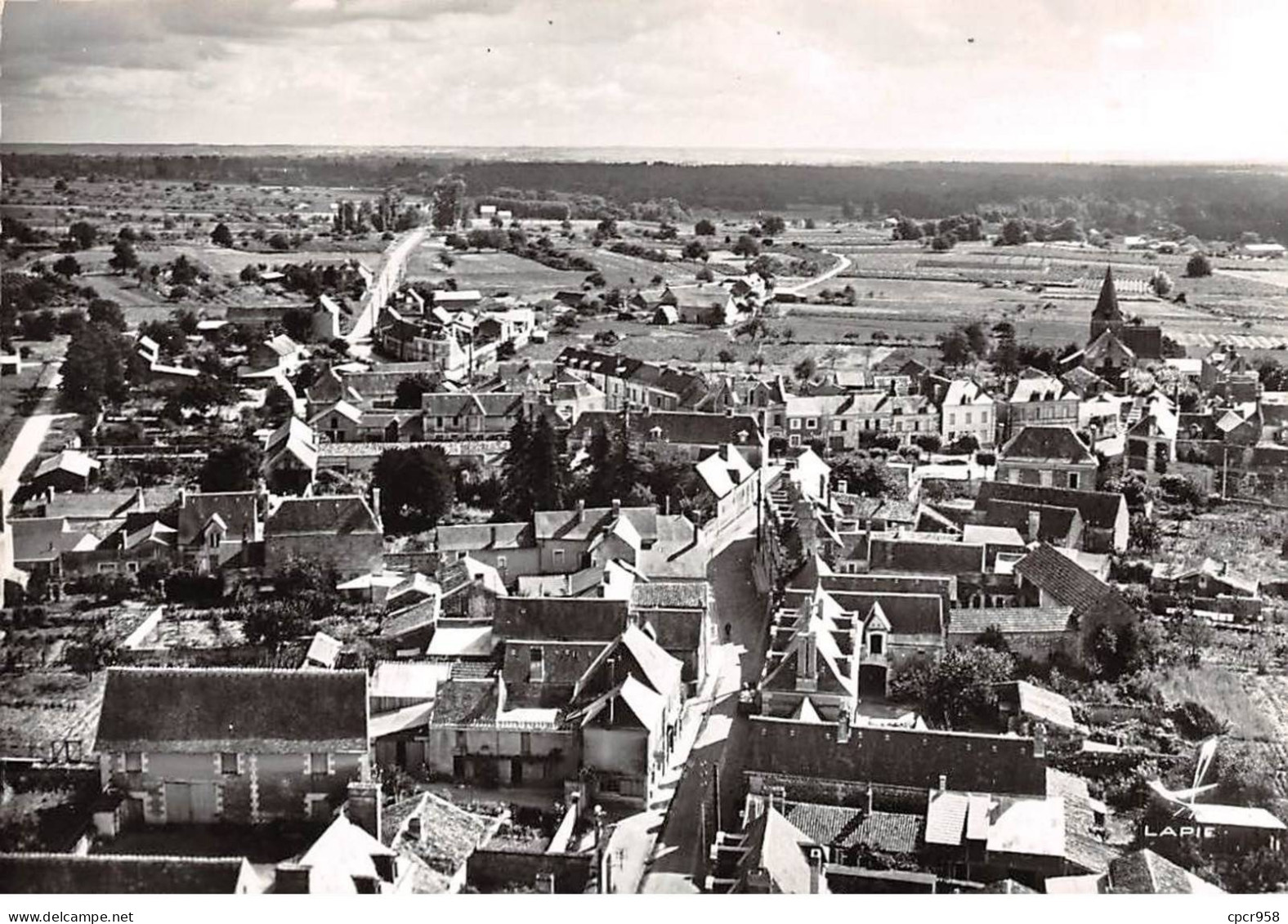 86 . N°sac10985 . Scorbe Clairvaux . Vue Générale N°4 . En Avion Au Dessus De . Cpsm 10X15 Cm . LAPIE - Scorbe Clairvaux