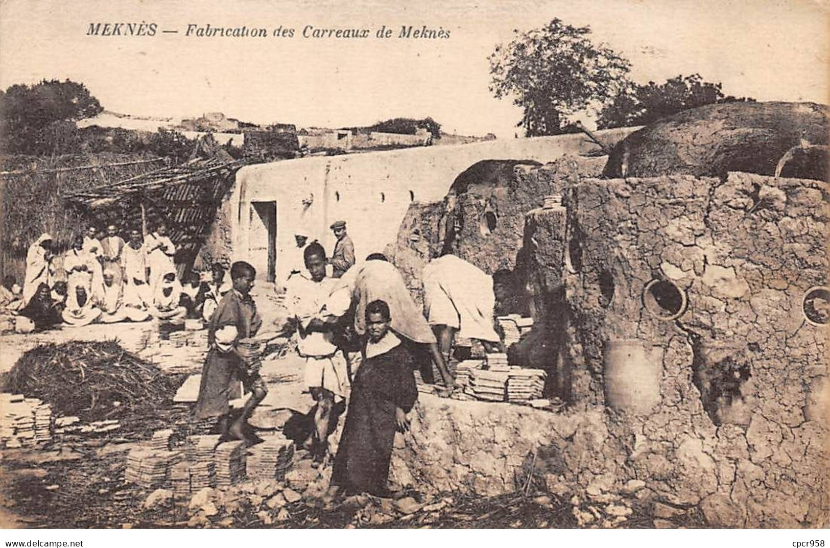 MAROC - SAN51111 - Meknès - Fabrication Des Carreaux De Meknès - Métier - Meknès