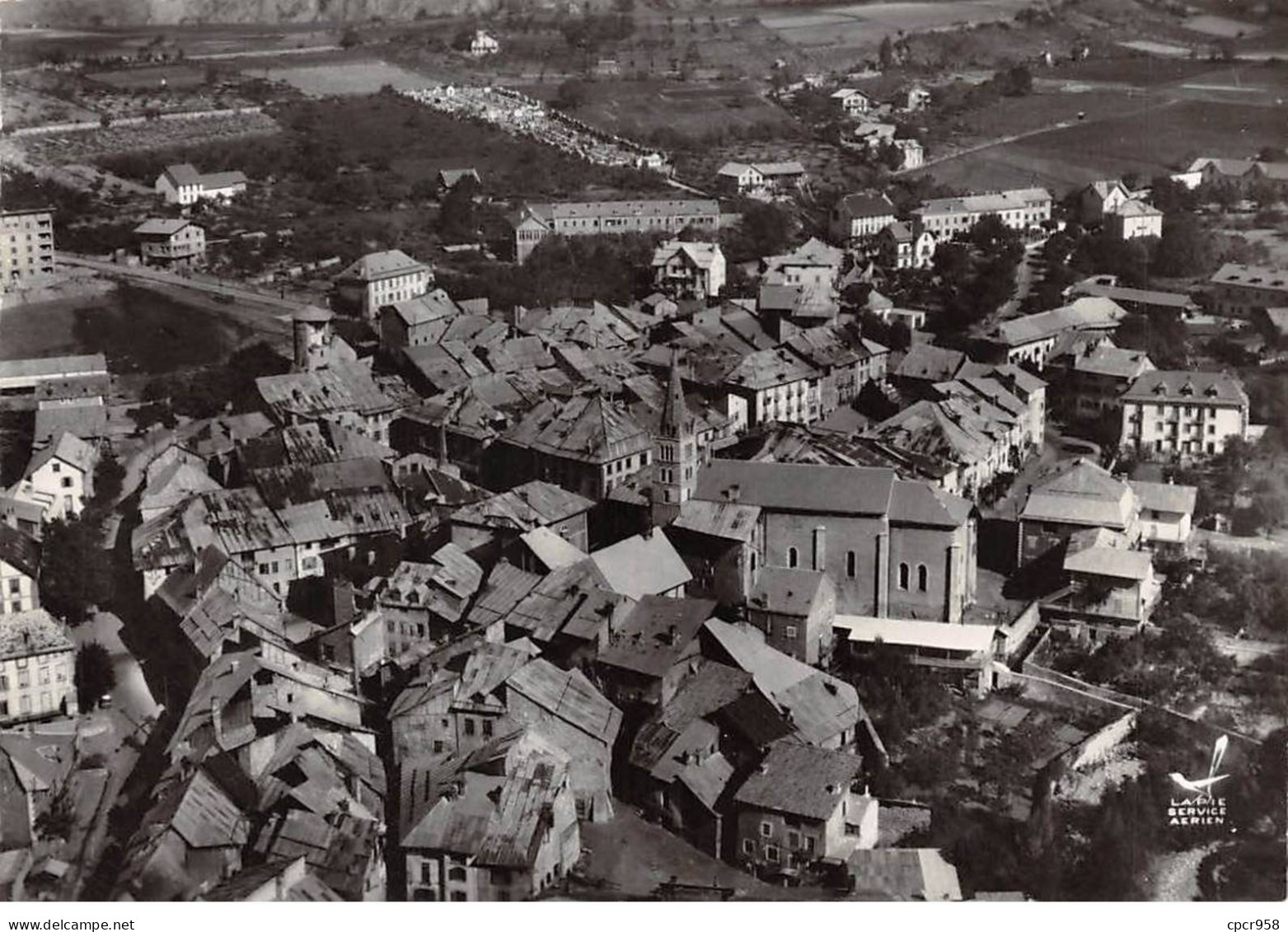 05 . N°sac10038 . Guillestre . Vue Générale N°6 . En Avion Au Dessus De . Cpsm 10X15 Cm . Lapie - Guillestre