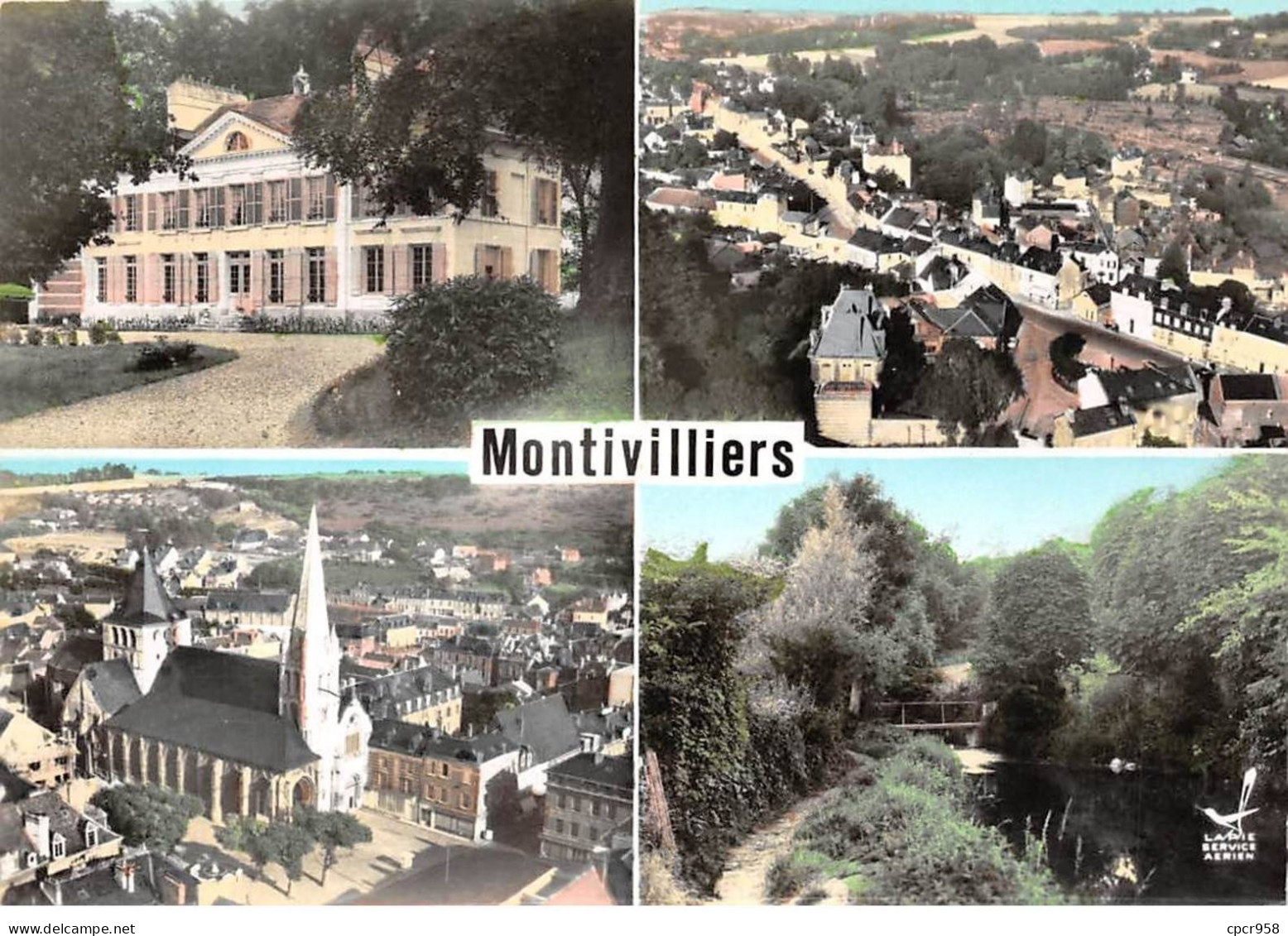 76 . N°sac10603 . Montivilliers . Château De Raimbourg . Quartier Nord .  En Avion Au Dessus De . Cpsm 10X15 Cm . LAPIE - Montivilliers