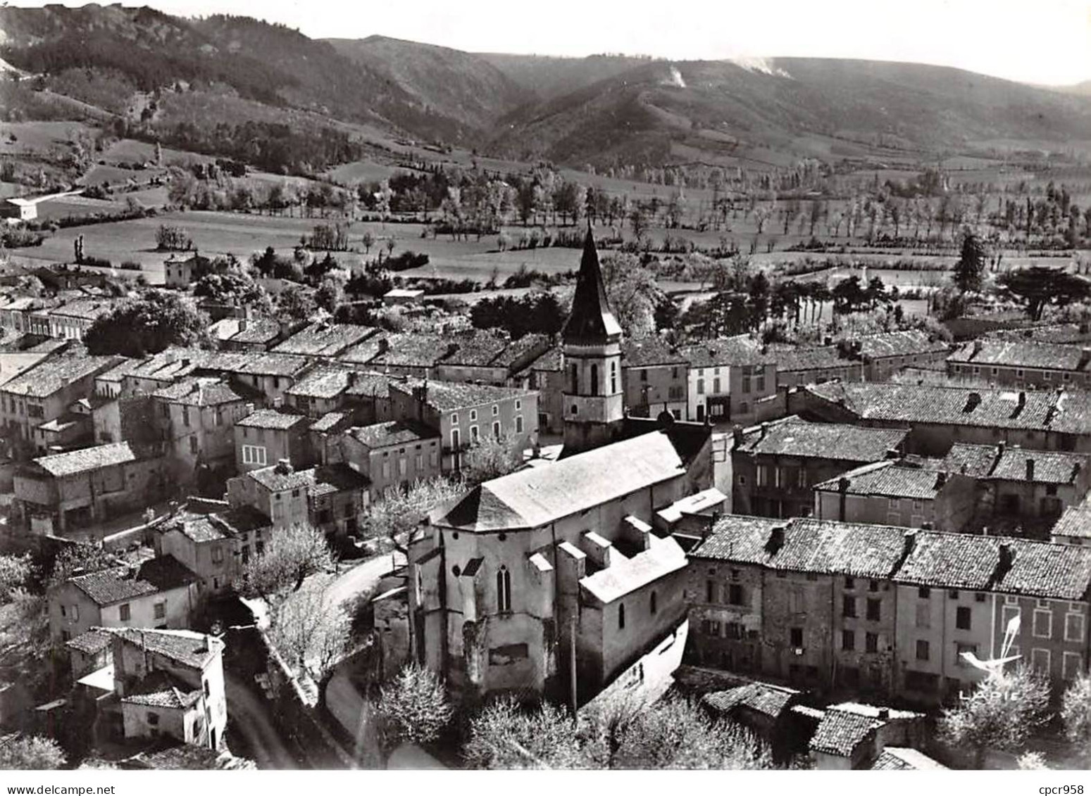 81 . N°sac10757 . DOURGNE . Vue Générale N°16 . En Avion Au Dessus De . Cpsm 10X15 Cm . LAPIE - Dourgne