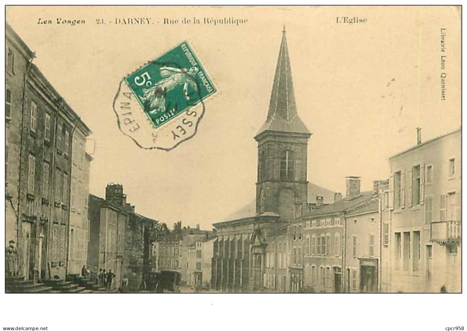 88.DARNEY.n°6042.RUE DE LA REPUBLIQUE.L'EGLISE - Darney