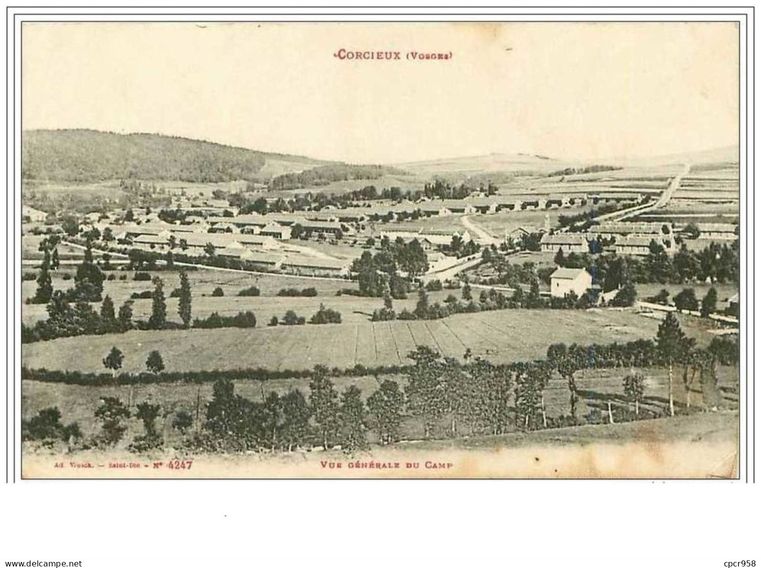 88.CORCIEUX.VUE GENERALE DU CAMP.PLIE - Corcieux