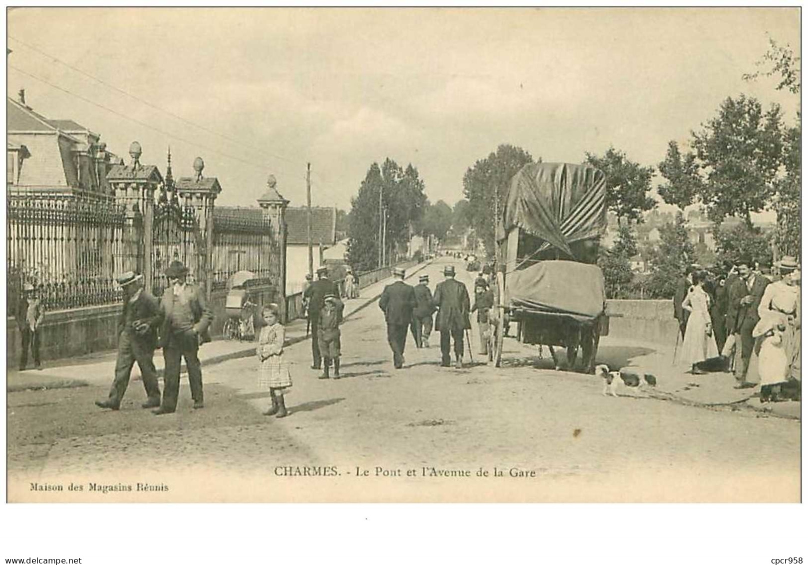 88.CHARMES.n°32069.LE PONT ET L'AVENUE DE LA GARE - Charmes