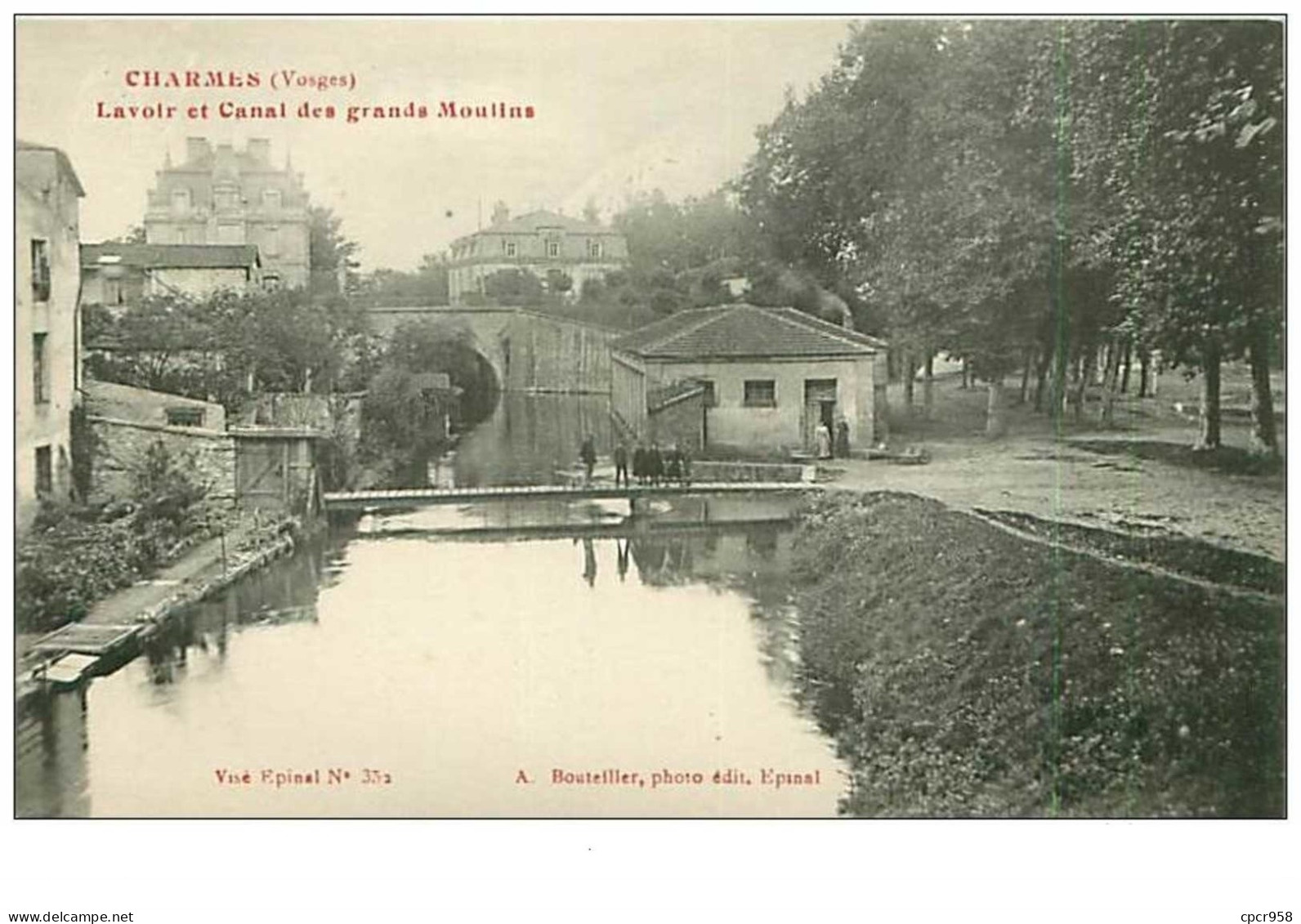 88.CHARMES.n°4700.LAVOIR ET CANAL DES GRANDS MOULINS - Charmes