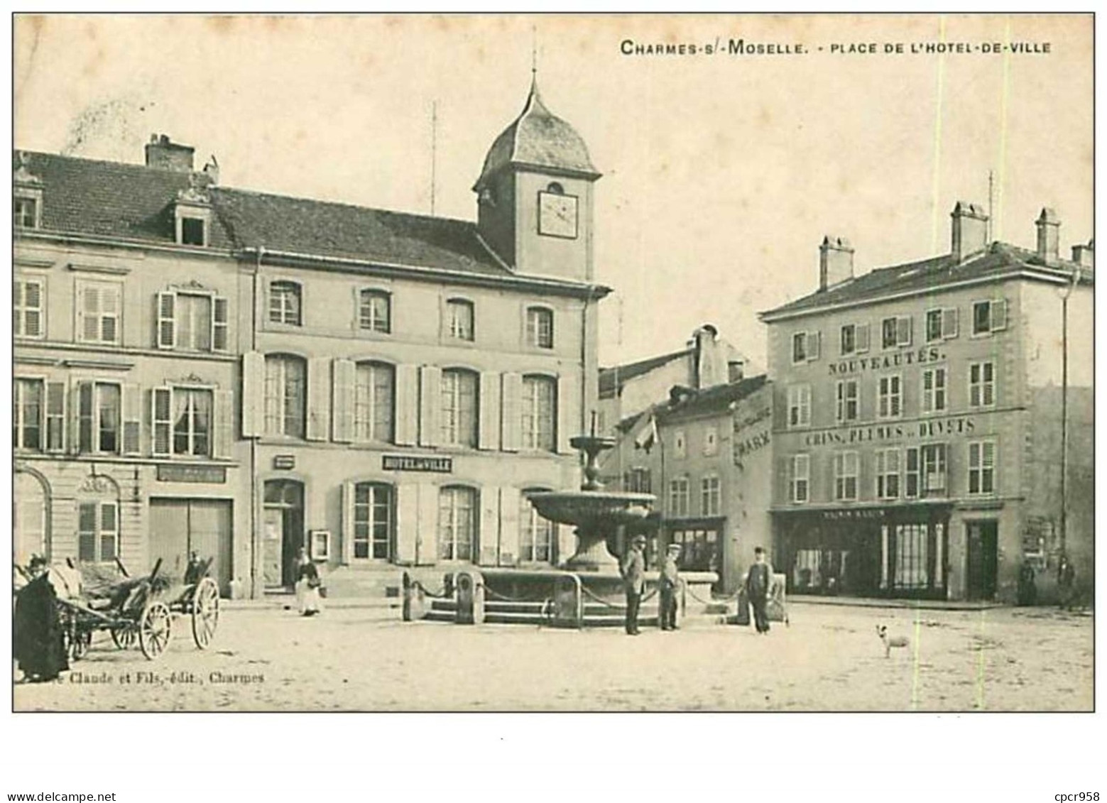 88.CHARMES.n°4694.PLACE DE L'HOTEL DE VILLE - Charmes