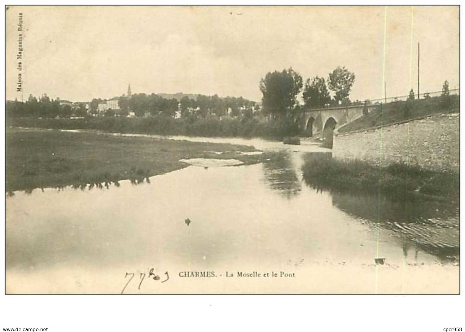 88.CHARMES.n°4692.LA MOSELLE ET LE PONT - Charmes