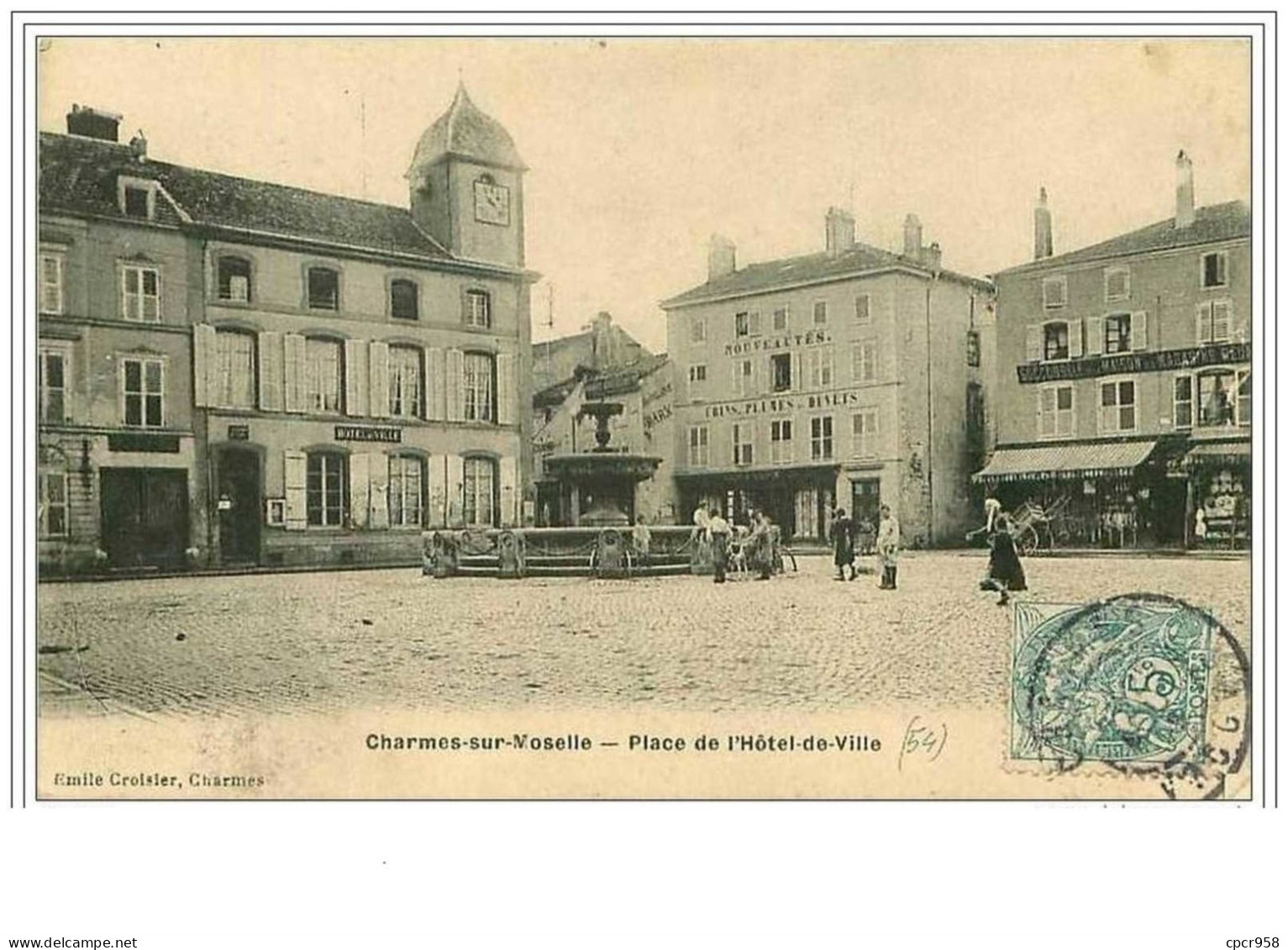 88.CHARMES-SUR-MOSELLE.PL ACE DE L'HOTEL DE VILLE - Charmes