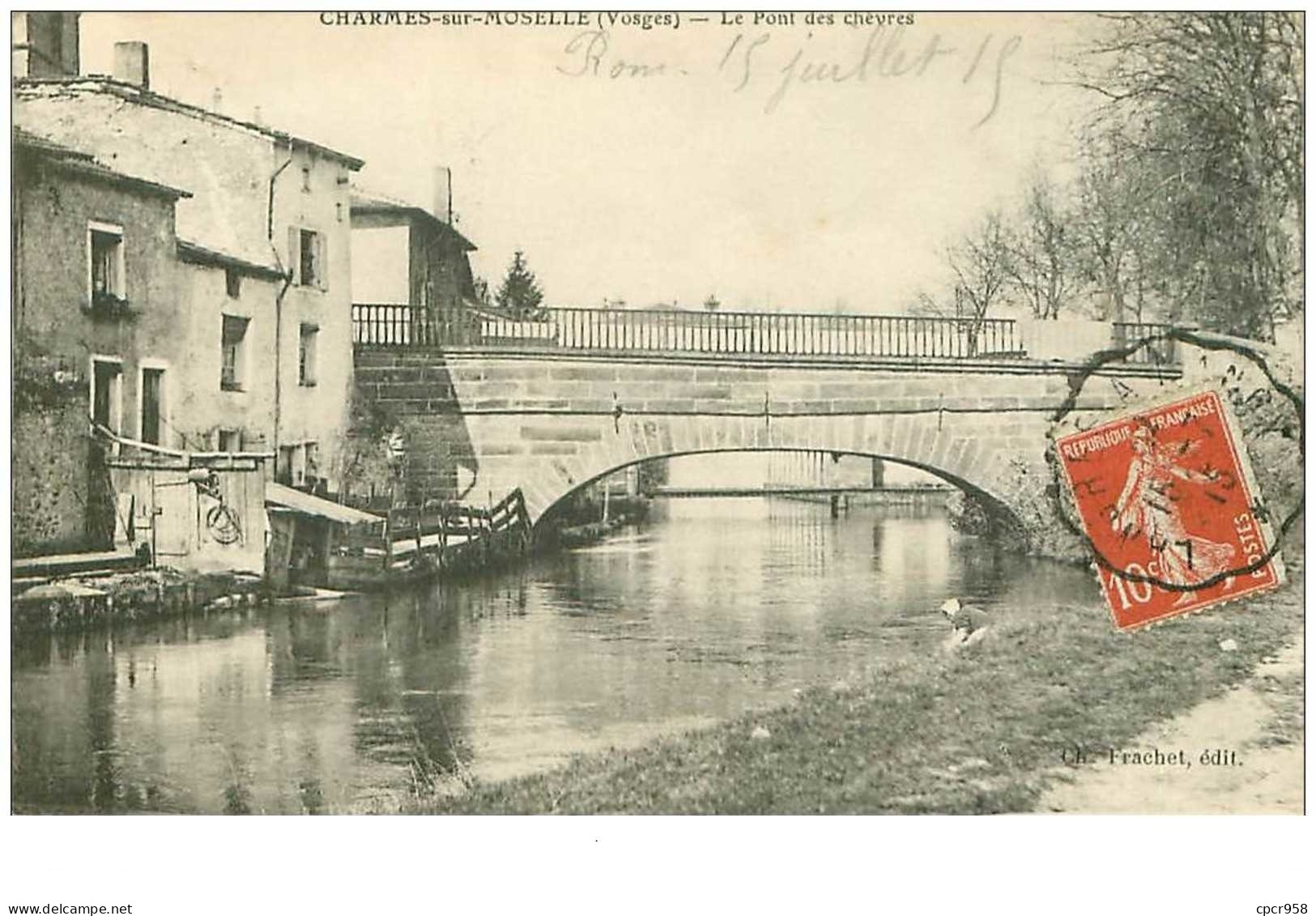 88.CHARMES SUR MOSELLE.n°10623.LE PONT DES CHEVRES - Charmes