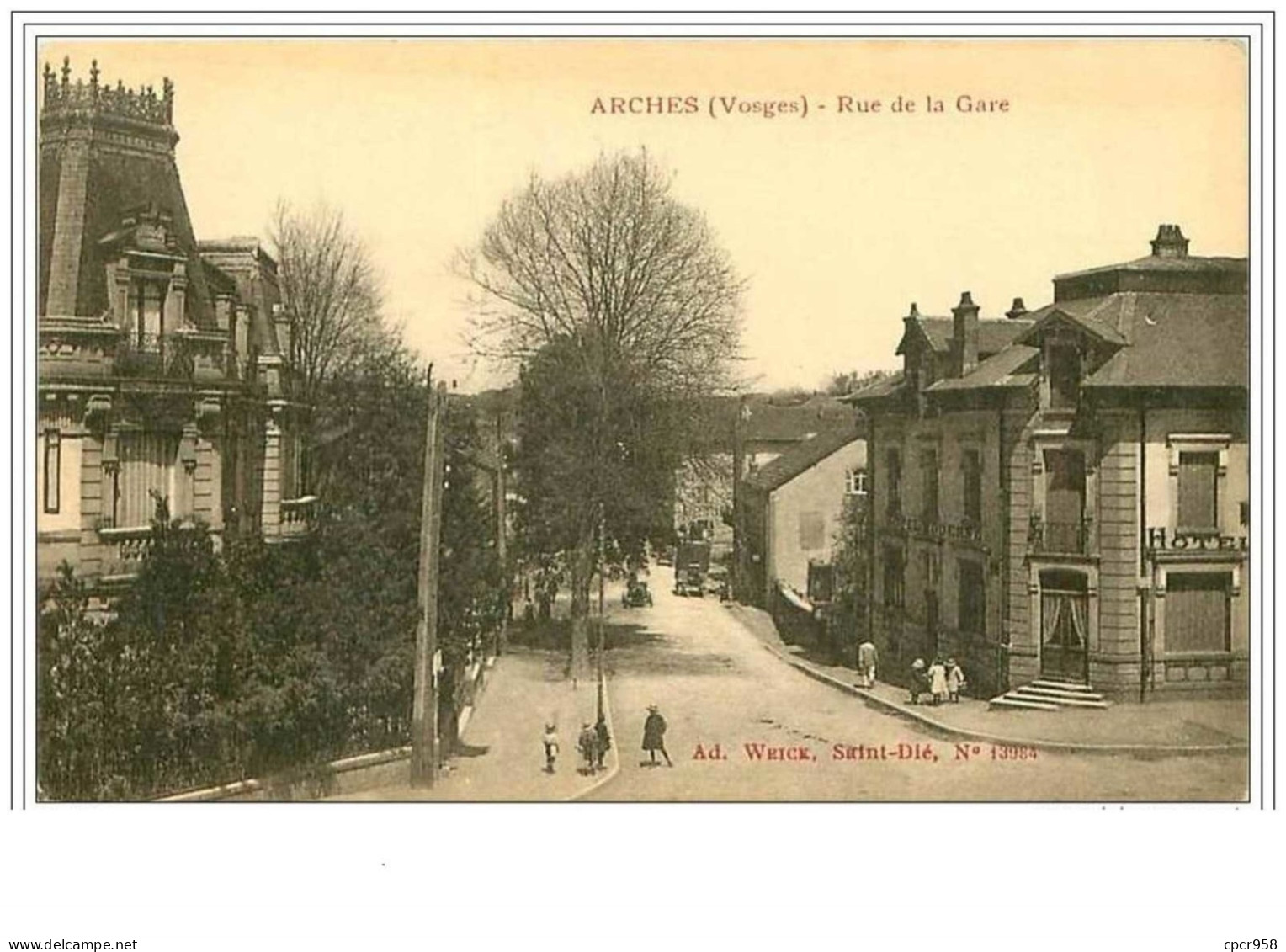 88.ARCHES.RUE DE LA GARE.HOTEL MODERNE - Arches