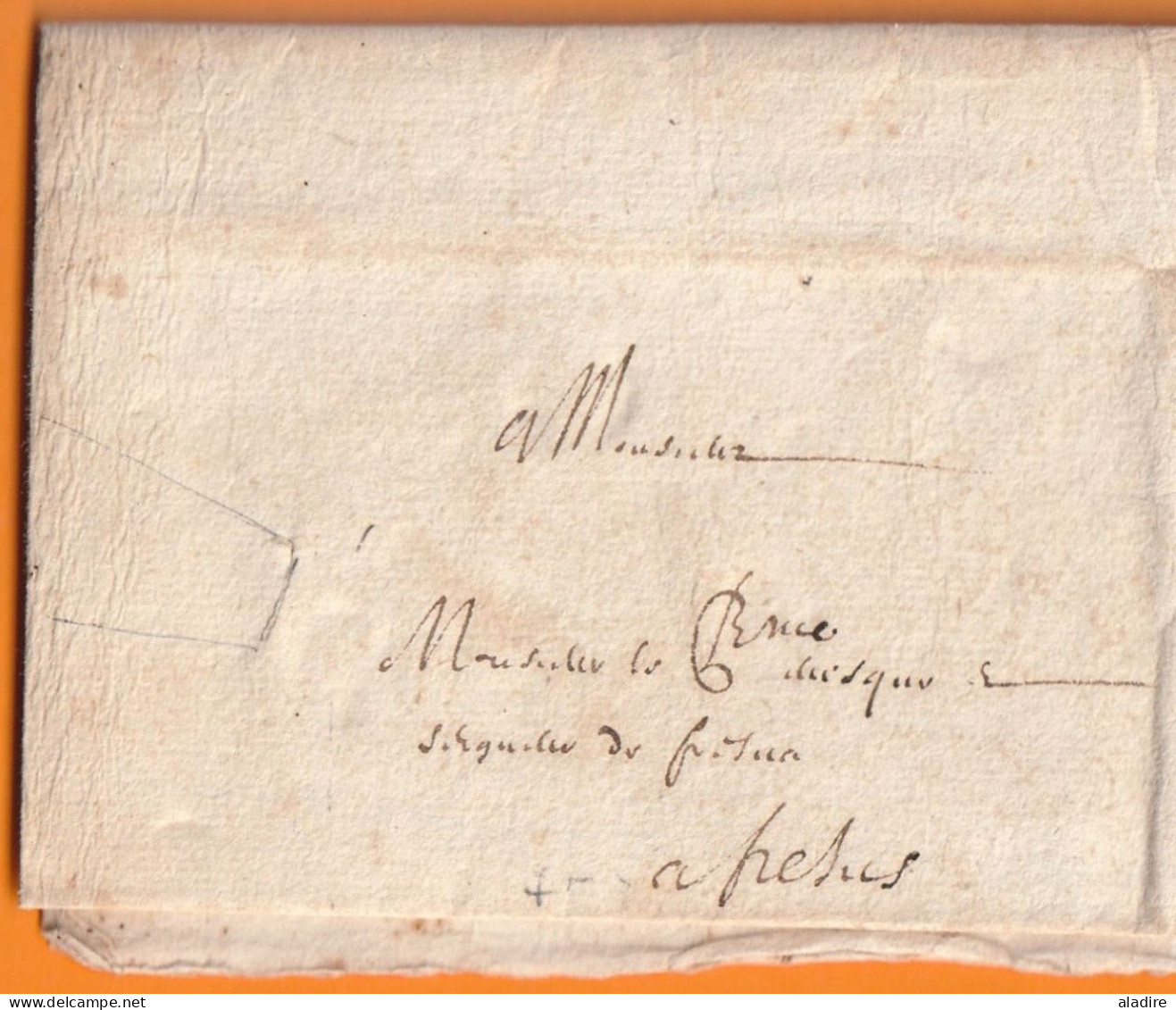 1618 - Grande Lettre Pliée Avec Correspondance De 2 Pages De PARIS Vers FREJUS, Var - Règne De Louis XIII - ....-1700: Vorläufer