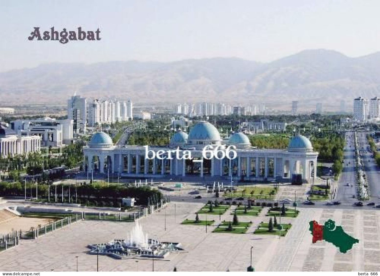 Turkmenistan Ashgabat Ruhyyet Palace New Postcard - Turkmenistán