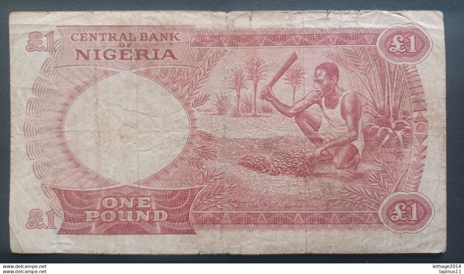 BANKNOTE نيجيريا NIGERIA 1 POUND 1958 - Nigeria