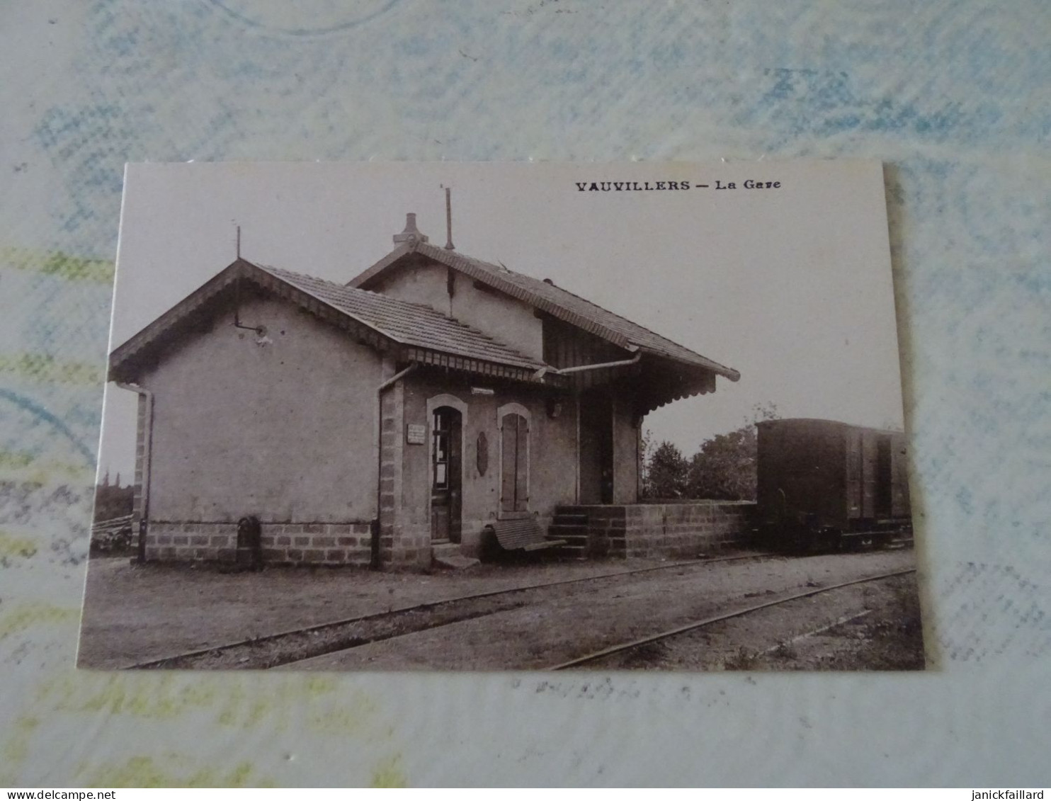 Cpa Haute Saone - Vauvillers - La Gare - Vauvillers