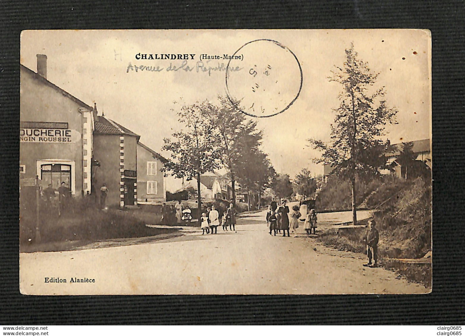 52 - CHALINDREY - Avenue De La République  N°1 - 1915 - Chalindrey