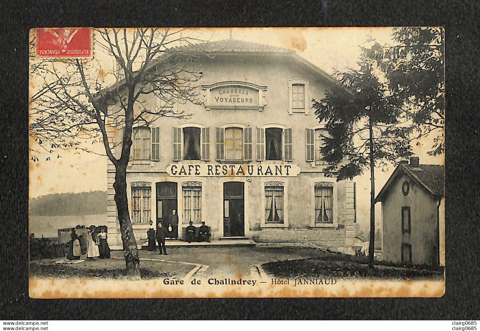 52 - CHALINDREY - Gare De Chalindrey - Hotel JANNIAUD - 1909 - Chalindrey