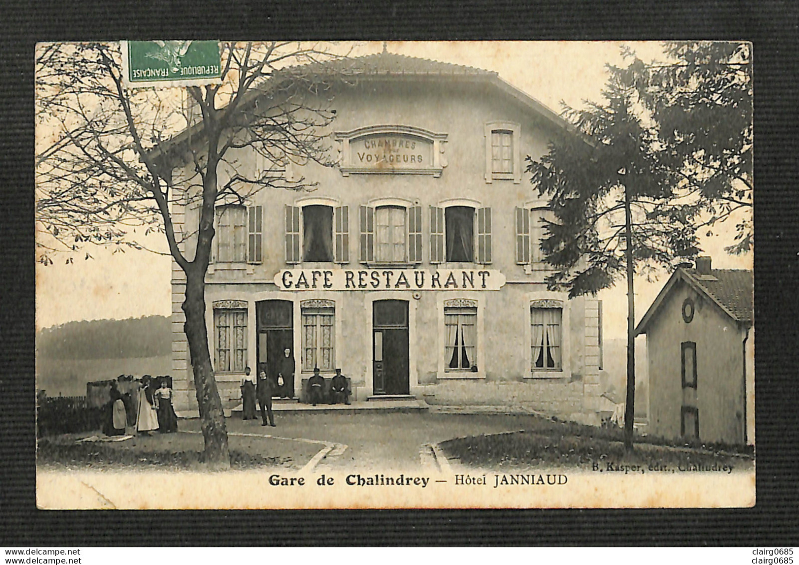 52 - CHALINDREY - Gare De Chalindrey - Hotel JANNIAUD - 1910 - Chalindrey