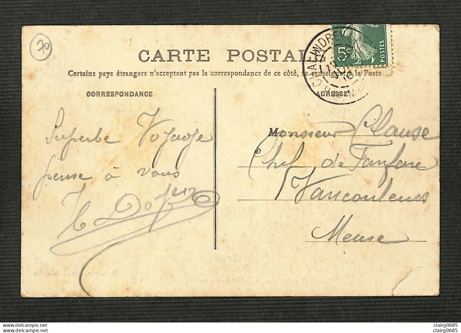 52 - CHALINDREY - Gare De Chalindrey - Hotel JANNIAUD - 1910 - Chalindrey