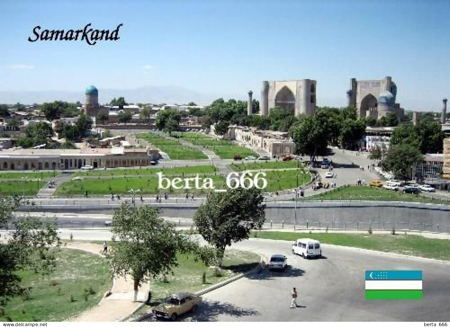 Uzbekistan Samarkand Overview UNESCO New Postcard - Usbekistan