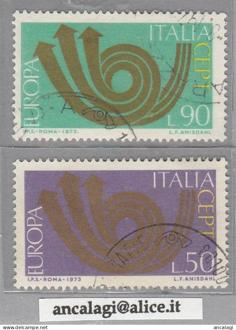 USATI ITALIA 1973 - Ref.0308A "EUROPA UNITA" Serie Di 2 Val. - - 1961-70: Used