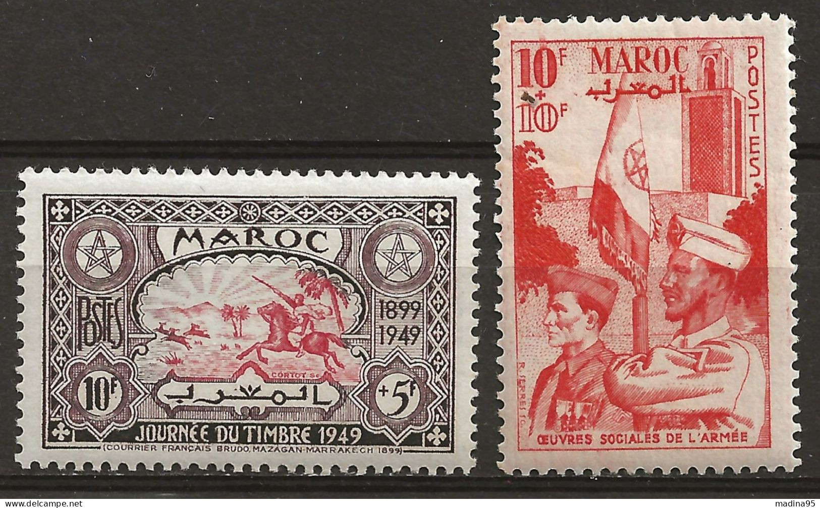 MAROC Colo:, **, N° YT 275 Et 276, TB - Unused Stamps