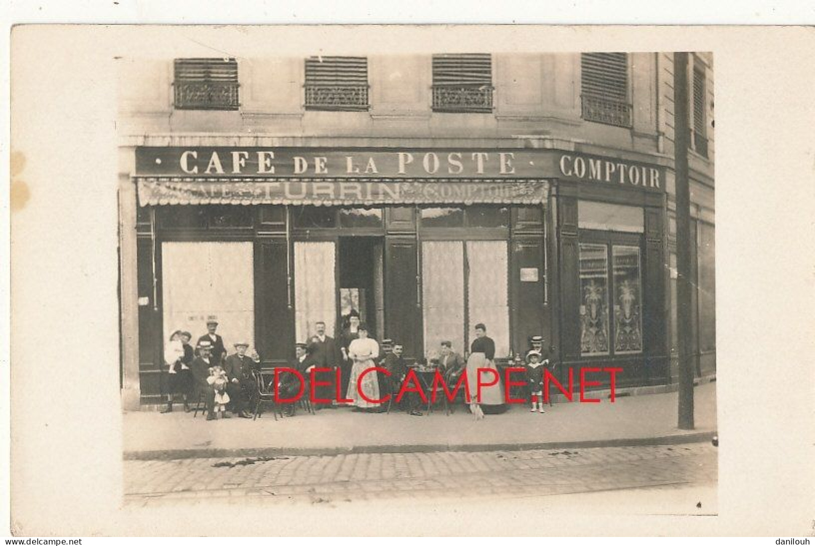 COMMERCE // CAFE / CAFE DE LA POSTE - COMPTOIR / CAFE TURRIN / Carte Photo - Cafes