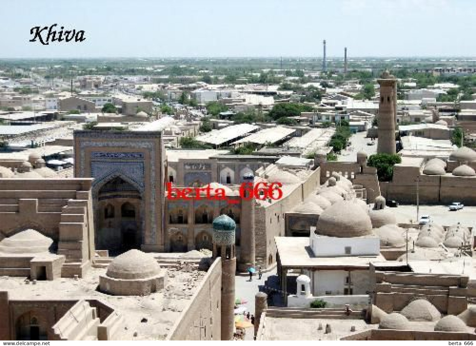 Uzbekistan Khiva Overview UNESCO New Postcard - Uzbekistán