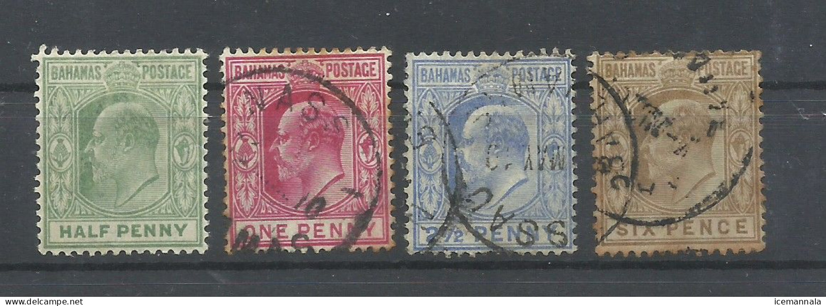 BAHAMAS  YVERT  35/38  */0 - 1859-1963 Crown Colony