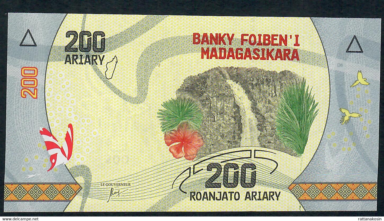 MADAGASCAR P98a 200 ARIARY  2017 #E Signature 7 UNC. - Madagascar