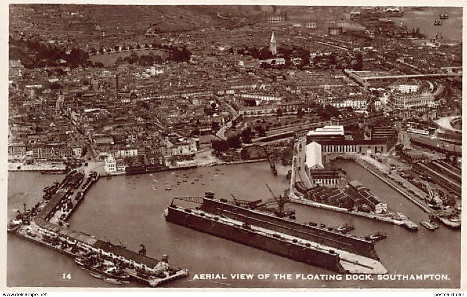 England - SOUTHAMPTON - Aerial View Of The Floating Dry-Dock - Southampton