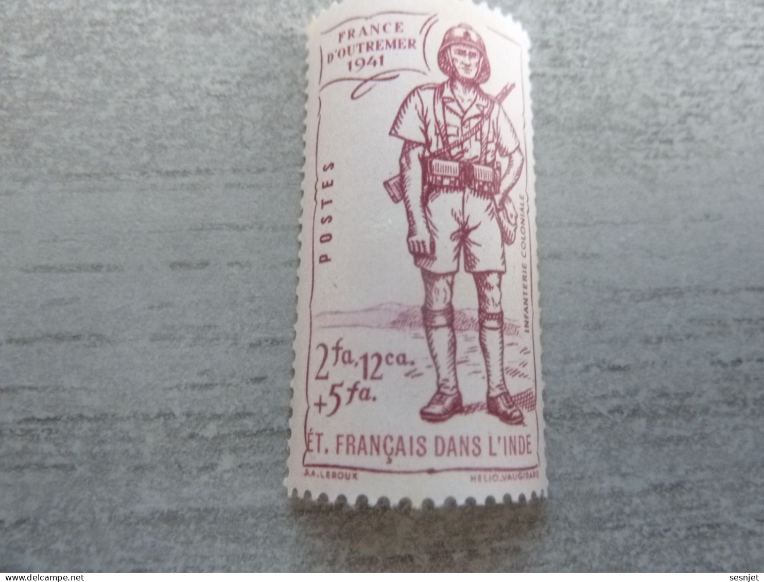 Défense Empire - Infanterie Coloniale - 2fa. 12ca+5fa. - Yt 124 - Lilas - Neuf Sans Trace De Charnière - Année 1941 - - Unused Stamps