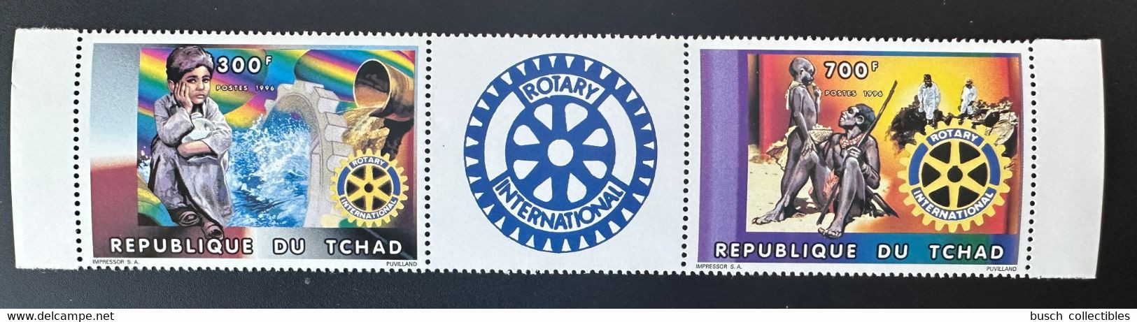 Tchad Chad Tschad 1996 Mi. 1363a - 1364a A Rotary International Club - Chad (1960-...)