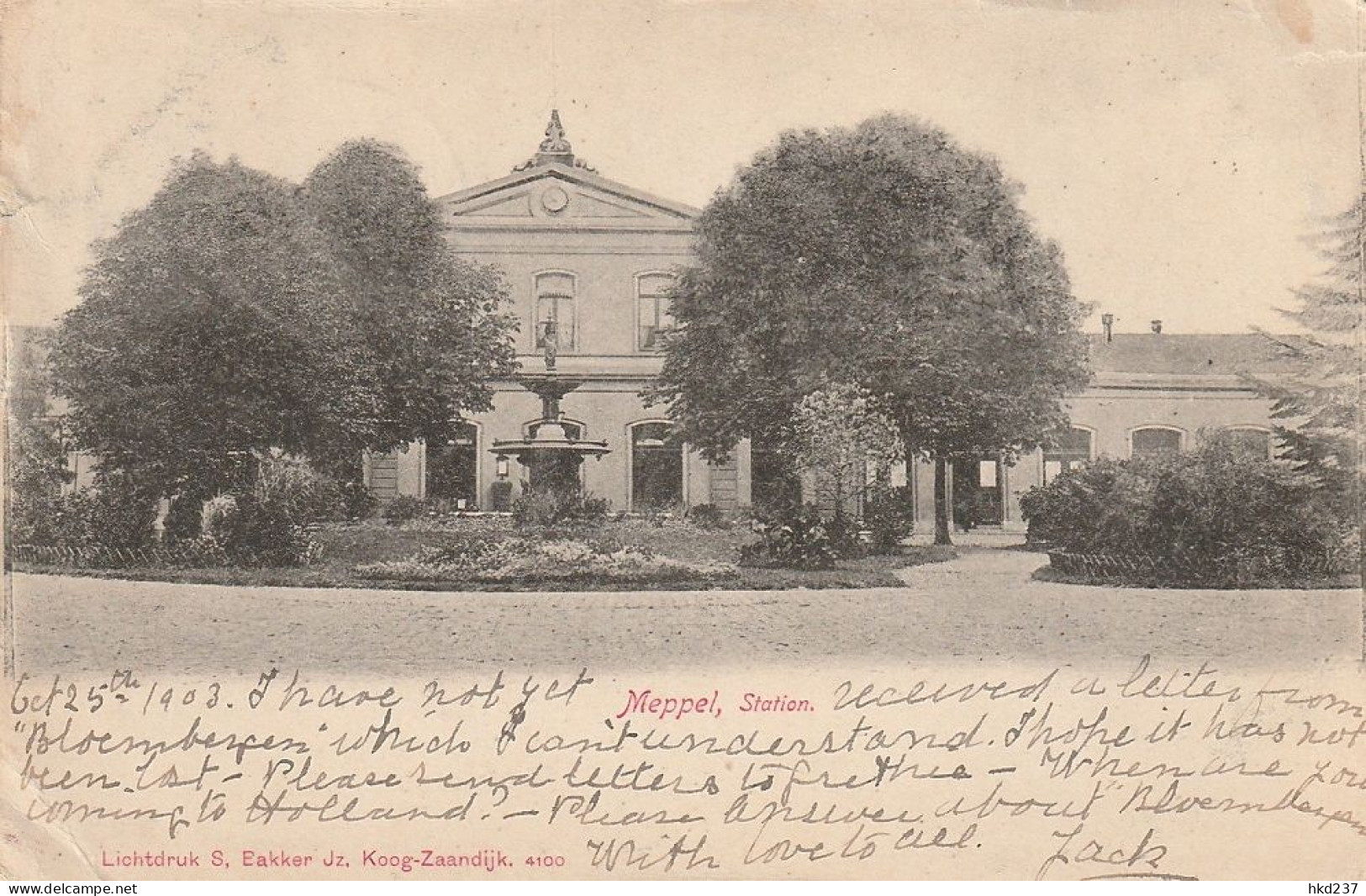 Meppel Station Fontein # 1903    3118 - Meppel
