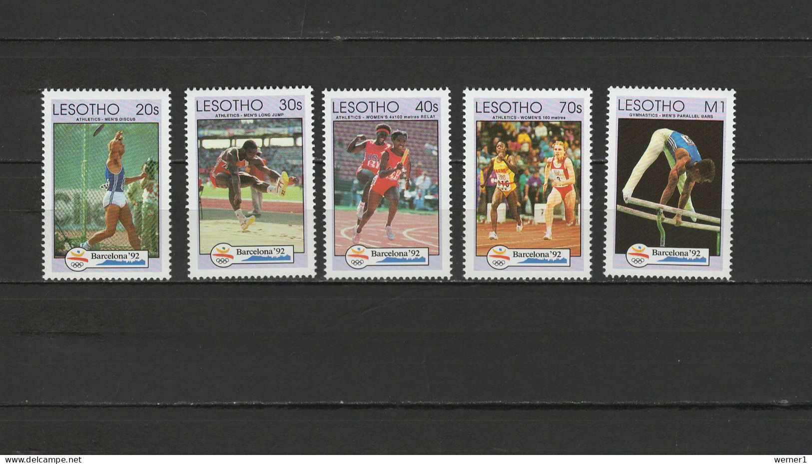 Lesotho 1992 Olympic Games Barcelona Set Of 5 MNH - Summer 1992: Barcelona