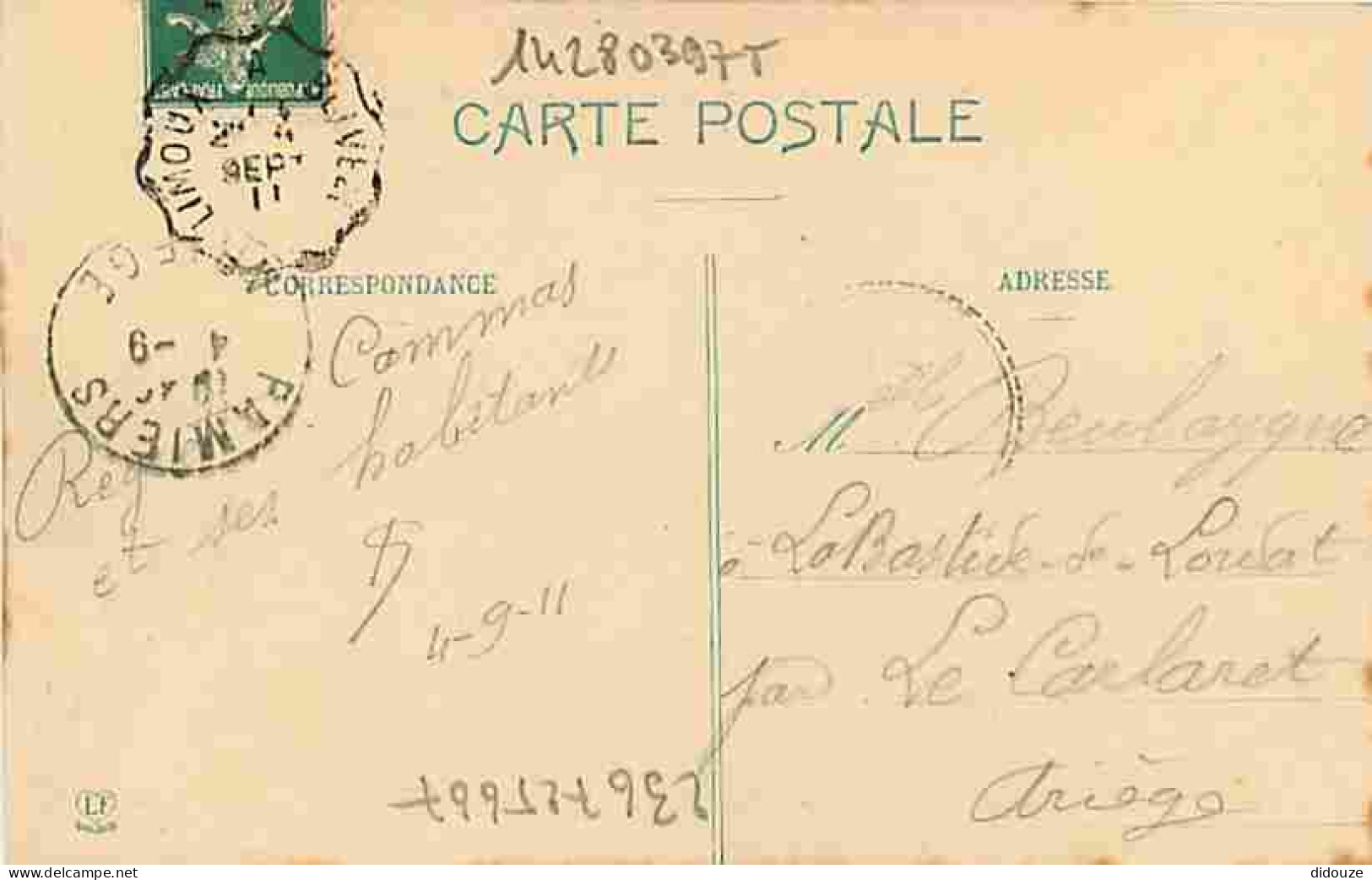 11 - Limoux - Vue Générale - Les 3 Ponts - Oblitération Ronde De 1911 - CPA - Voir Scans Recto-Verso - Limoux