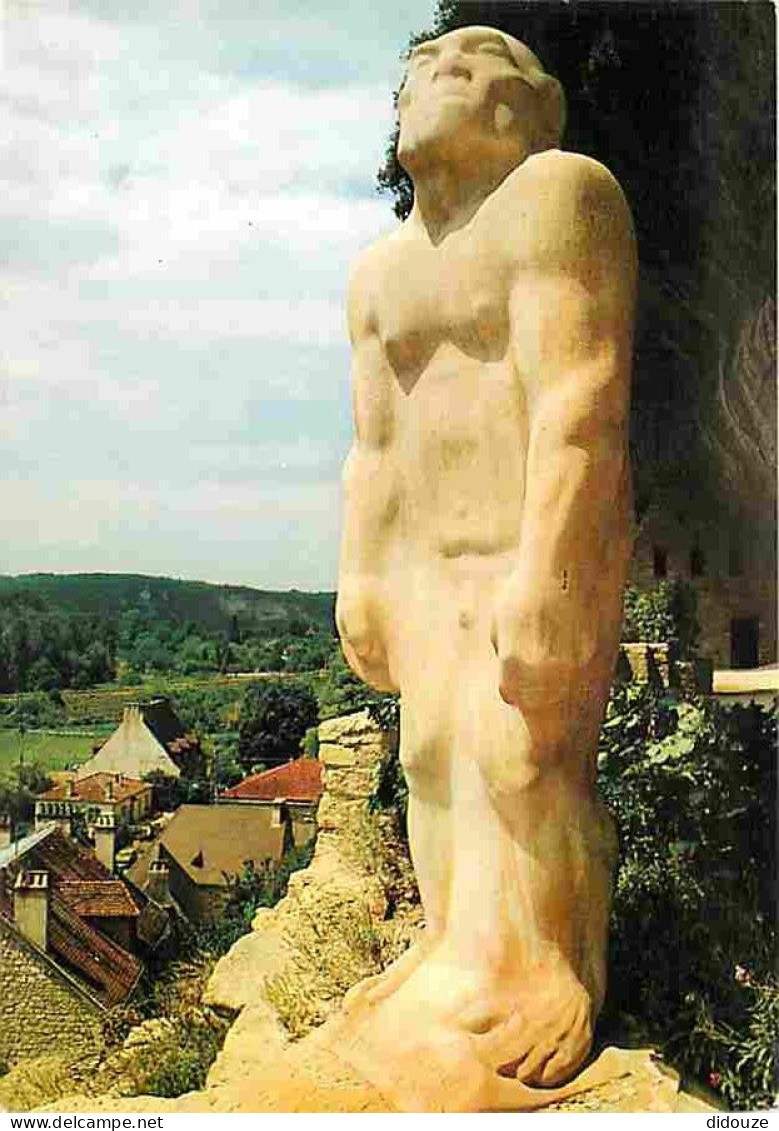 24 - Les Eyzies - Capitale De La Préhistoire - L'homme De Néanderthal Du Sculpteur Dardé - CPM - Voir Scans Recto-Verso - Les Eyzies