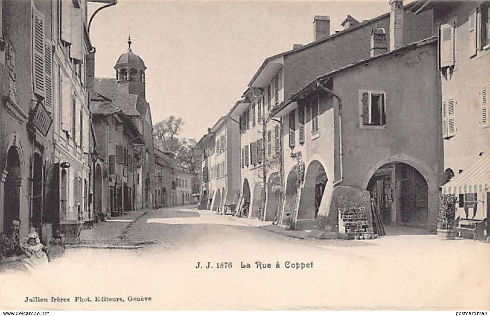 Suisse - Suisse - COPPET (VD) La Rue - Ed. Jullien J.J. 1876 - Coppet