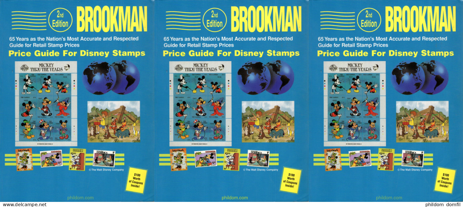 Price Guide For Disney Stamps 1998 - Thématiques