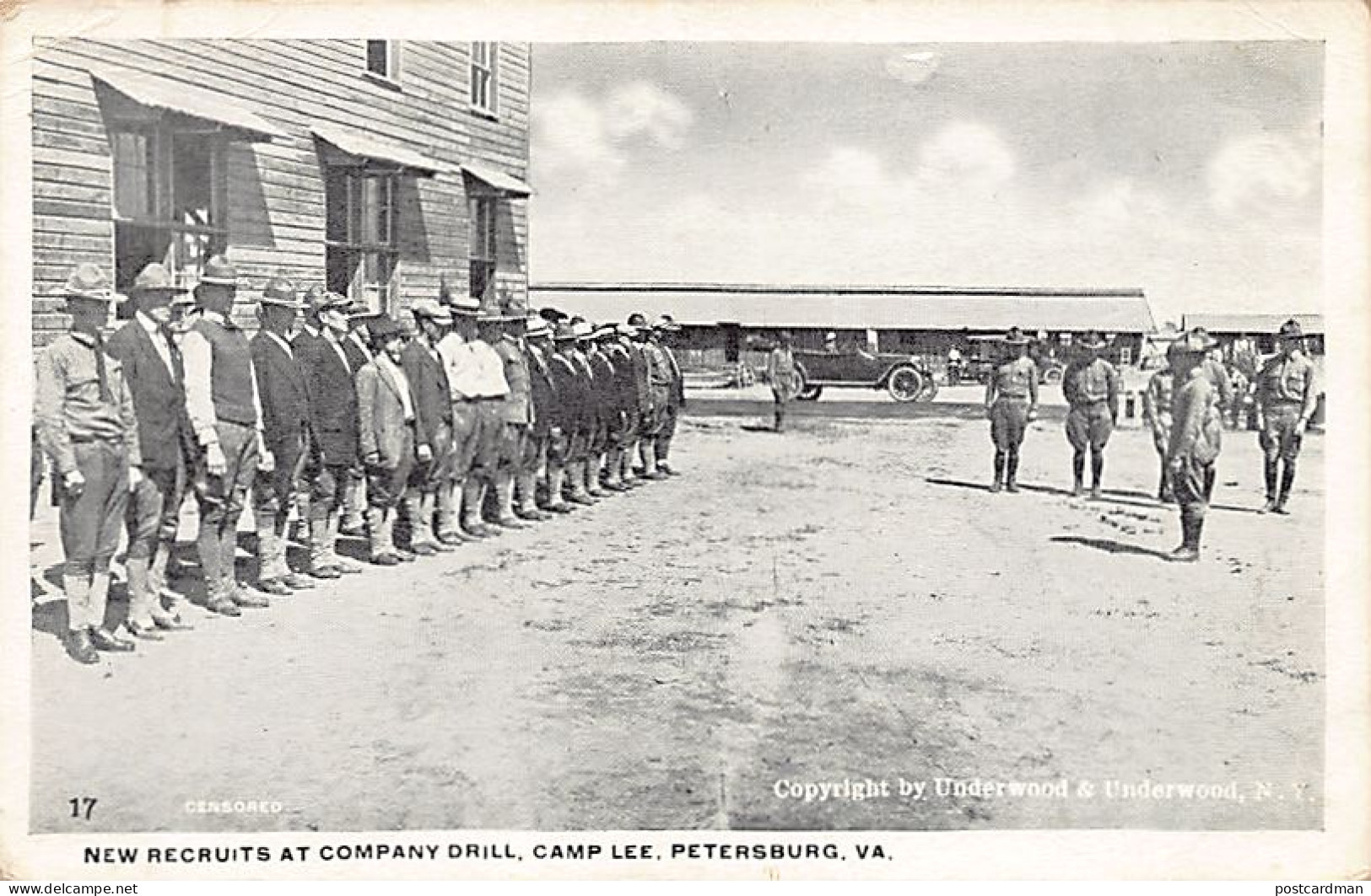 Usa - PETERSBURG (VA) New Recruits At Company Drill, Camp Lee - Autres & Non Classés